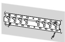 SONY KD43XE8096BAEP, KD49XE8096BAEP - Montážnu konzolu na stenu namontujte bezpečne na stenu podla nasledujúcich tokynov v totom námode. - 1