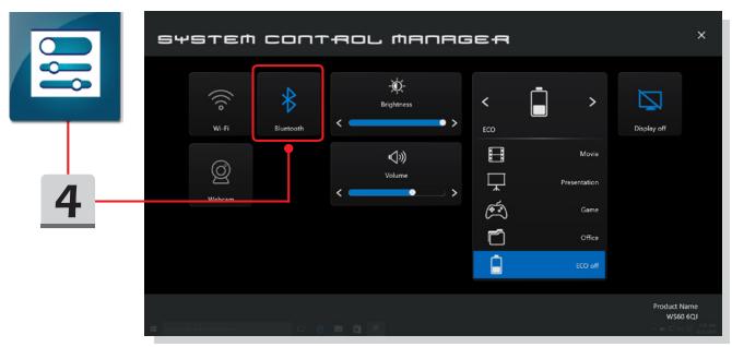 MSI GP72 6QF - Activier la connexion Bluetooth - 4