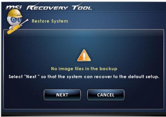 MSI WIND TOP AE270-004EU - > Restauration du système - 3