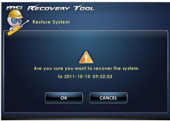 MSI WIND TOP AE270-004EU - > Restauration du système - 2