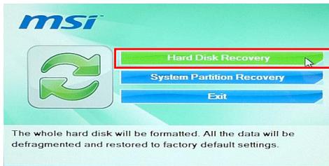 MSI WIND TOP AE270-004EU - Création du disque de récapétération du système - 6