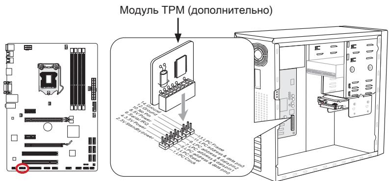 MSI Z77A-G43 GAMING - JTPM1:Pa3bemMoDyIa TPM - 1