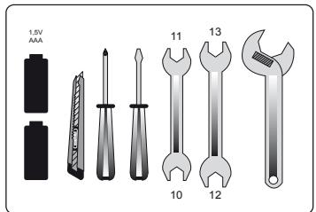 METRONIC ASTRELL 013135 - B - Éléments et outils nécessaires : - 1