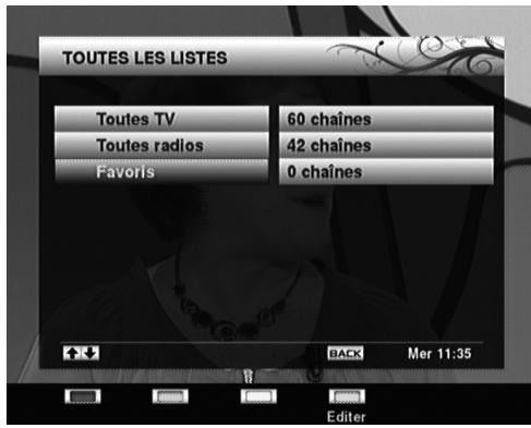 METRONIC ASTRELL 013135 - Créer une liste de chaînes favorites : - 1