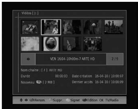 METRONIC HDVR 1 - Lecture d'un enregistrement : - 1