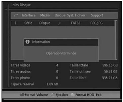 METRONIC HDVR 1 - C - Formatage du disque dur - 1