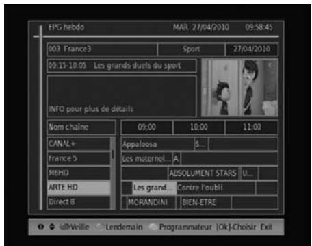 METRONIC HDVR 1 - B - Guide électronique des programmes (EPG) - 2