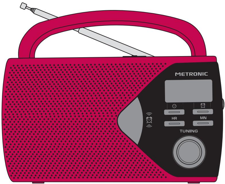 METRONIC PORTABLE - Notice d'utilisation de la radio portable - 1