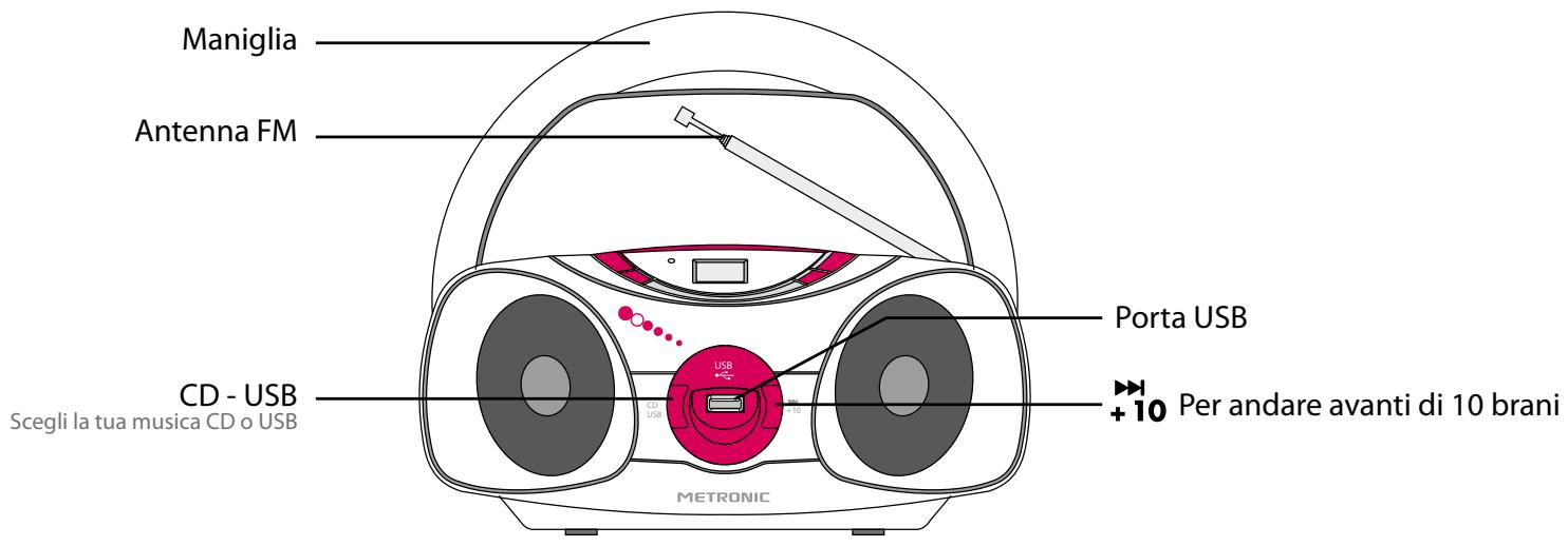 METRONIC RADIO CD-MP3 - AFFICHEUR: - 2