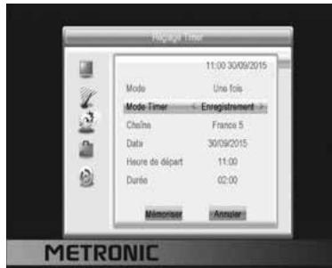 METRONIC ZAPBOX HD-SO.2 - B - Impostare una registrazione con timer - 1