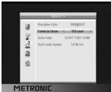 METRONIC ZAPBOX HD-SO.2 - - Ajustes de pantalla - 1