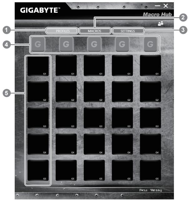 GIGABYTE AERO 14W V7 B40W10P-FR - Übersicht zum Makro Hub - 1