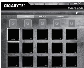 GIGABYTE AERO 14W V7 B40W10P-FR - Mengatur fungsi dasar Key Makro - 1