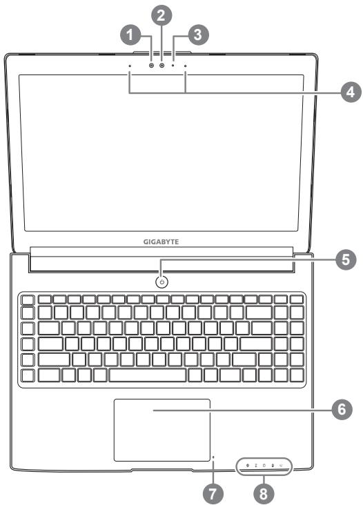 GIGABYTE AERO 14W V7 B40W10P-FR - Top View - 1