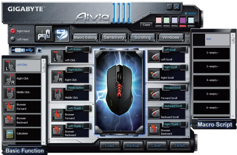 GIGABYTE AIVIA M8600,  AIVIA M8600 - PrzypisYWanie przycisków - 1