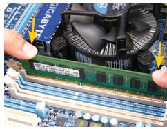 GIGABYTE GA-970A-DS3P - Installazione Del Modulo Di Memoria - 1