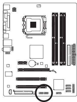 GIGABYTE GA-G41M-COMBO - 12) F_USB1/F_USB2 (Connecteur USB) - 1