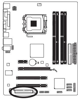 GIGABYTE GA-G41M-COMBO - 5) FDD (Connecteur du lecteur de disquettes) - 1