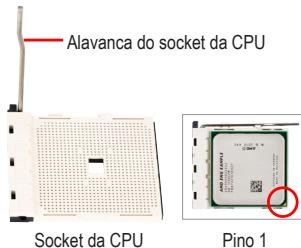GIGABYTE GA-H87-HD3,  GA-H87M-D3H - Instalação de uma CPU AMD (avance este passo se aplaça principal possuar uma CPU incorpORA) - 1