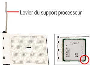 GIGABYTE GA-H87-HD3,  GA-H87M-D3H - Installation d'un processeur AMD (sautez cette étape si la carte mère comprend un CPU intégré) - 1