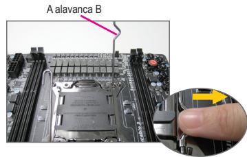 GIGABYTE GA-H87-HD3,  GA-H87M-D3H - Instalação de uma CPU Intel (avance este passo se aplaça principal possuir uma CPU incorpORA) - 3