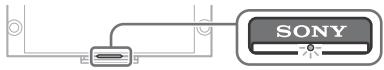 SONY KD65ZD9, KD65ZD9BAEP, KD75ZD9, KD75ZD9BAEP - El LED de iluminación está encendido. - 1