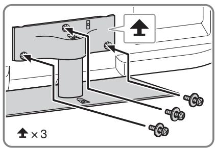 SONY KDL32EX650,  KDL40WD650 - 1: Colocar o suporte de fixação para mesas - 3
