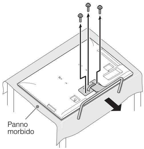 SONY KDL32EX650, KDL40WD650 - Rimozione del supporto da ravolo - 2