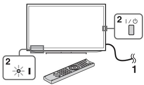SONY KDL32EX650,  KDL40WD650 - 7: Executar a configuração inicial - 1