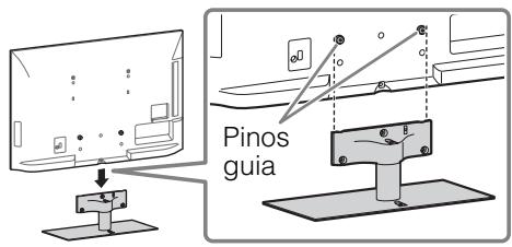 SONY KDL32EX650,  KDL40WD650 - 1: Colocar o suporte de fixação para mesas - 1