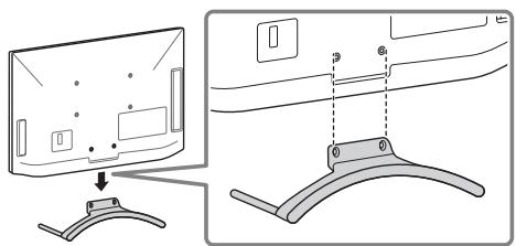 SONY KDL32EX650, KDL40WD650 - 1: De tafelstandaard bevestigen - 2