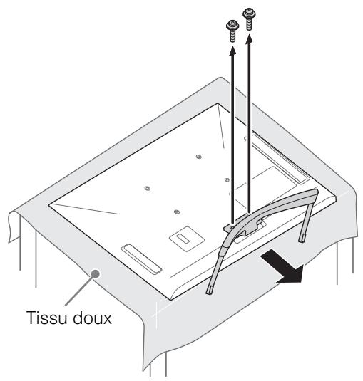 SONY KDL32EX650, KDL40WD650 - Démontage du support de table du téléviseur - 2