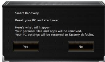 GIGABYTE P57W V7 C2D-FR,  P57W V7 C32W10-FR,  P57W V7 C52W10-FR,  P57X V7 C32W10-FR - GIGABYTE Smart Recovery - 1