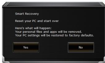 GIGABYTE P57W V7 C2D-FR,  P57W V7 C32W10-FR,  P57W V7 C52W10-FR,  P57X V7 C32W10-FR - GIGABYTE Smart Recovery - 1
