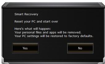 GIGABYTE P57W V7 C2D-FR,  P57W V7 C32W10-FR,  P57W V7 C52W10-FR,  P57X V7 C32W10-FR - GIGABYTE Smart Recovery - 1