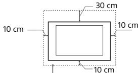 SONY KDL32WE610BAEP - Instalación en la pared - 1