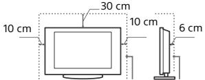SONY KDL32WE610BAEP - Aufstellung auf dem Standfuß - 1