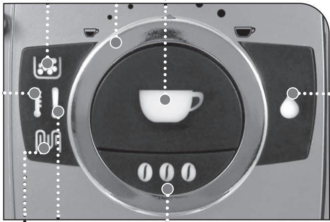 SAECO TALEA & TALEA GIRO - Botón de ergación de café: - 1