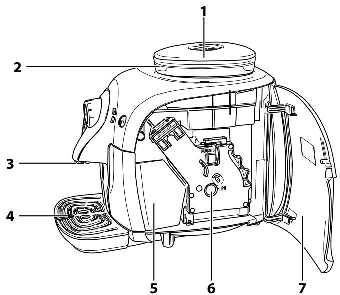 SAECO XSMALL HD8743 - Vue d'ensemble du produit - 2