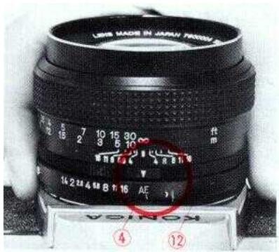 KONICA MINOLTA AUTOREFLEX T3 - KONTROLLZENTRUM IM SUCHER - 1