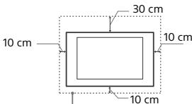 SONY KDL40WE660BAEP,  KDL49WE660BAEP - Luftzirkulation - 1