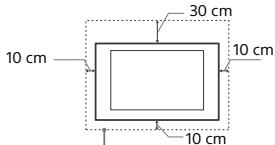 SONY KDL40WE660BAEP,  KDL49WE660BAEP - Installatie aan de wand - 1