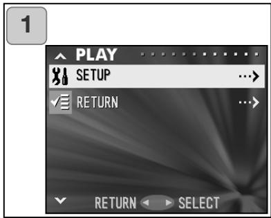 KONICA MINOLTA DIMAGE G500 - Selección el menu de Configuración - 1