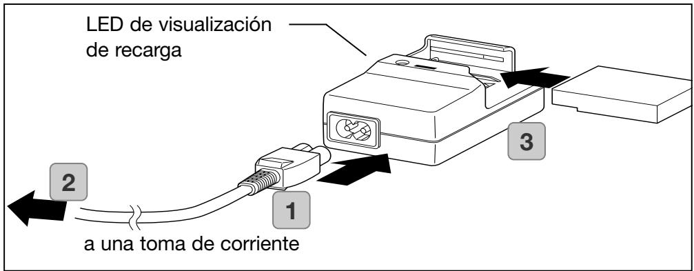 KONICA MINOLTA DIMAGE G500 - Cargar la bateria (proporcionada) - 1