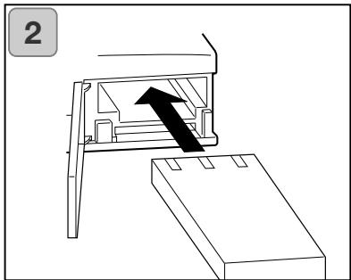 KONICA MINOLTA DIMAGE G500 - Instalar la bateria (proporcionada) - 2
