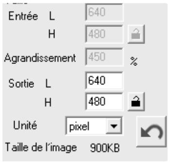 KONICA MINOLTA DIMAGE SCAN ELITE 5400II - Case de dimensions de sortie : - 1