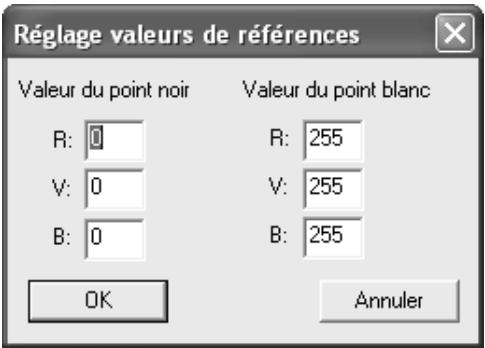 KONICA MINOLTA DIMAGE SCAN ELITE 5400II - Réglage des valeurs du point blanc et du point noir - 2