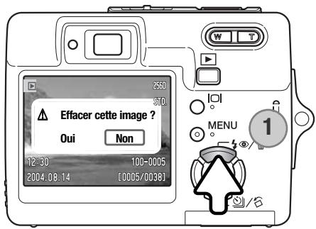 KONICA MINOLTA DIMAGE X50 - EFFACEMENT D'UNE VUE INDIVIDUELLE - 3