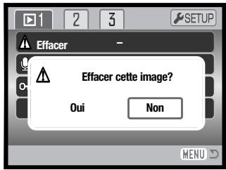 KONICA MINOLTA DIMAGE X50 - L'effacement supprime définitivement le fichier image ou audio. Une fois effacé, un fichier ne peut être récapacéré. - 1