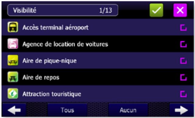 TAKARA GP83CAV - Visibilité des POI - Points d'intérêts - 1